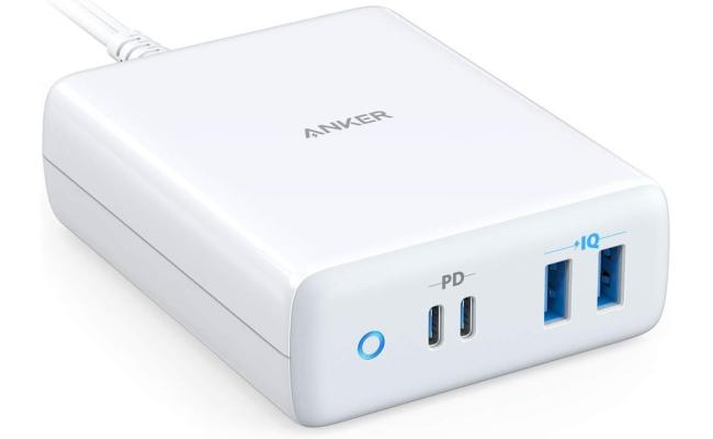 Anker USB-C Charger, 100W 4-Port Type-C Charging Station with Power Delivery, Power Port Atom PD 4 [Intelligent Power Allocation] for MacBook Pro/Air, iPad Pro, Pixel, iPhone Xs/Max/XR, Galaxy - White